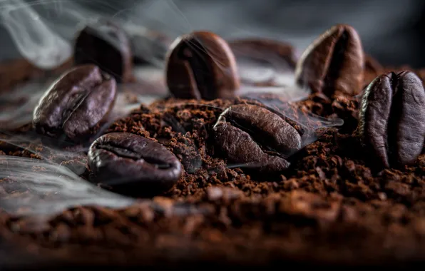 Picture macro, coffee beans, coffee