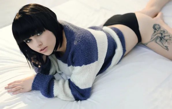 Girl, Look, Model, Eyes, Brunette, Wallpaper, Mellisa Clarke