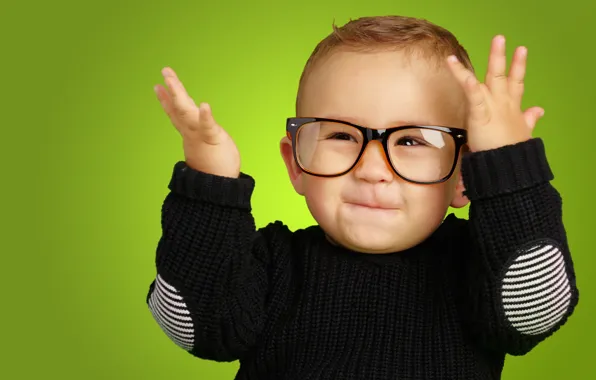 Picture eyes, children, smile, style, child, baby, glasses, style