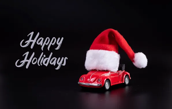 Toy, Christmas, New year, machine, Christmas decorations, the Santa hat, new year decorations