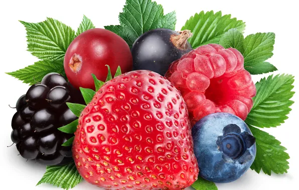 Picture berries, raspberry, strawberry, currants, BlackBerry, blueberries