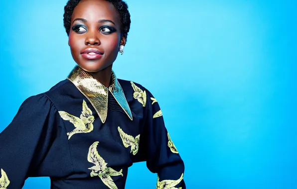 Download wallpaper girl, beauty, actress, black, Afro, Lupita Nyong'o ...