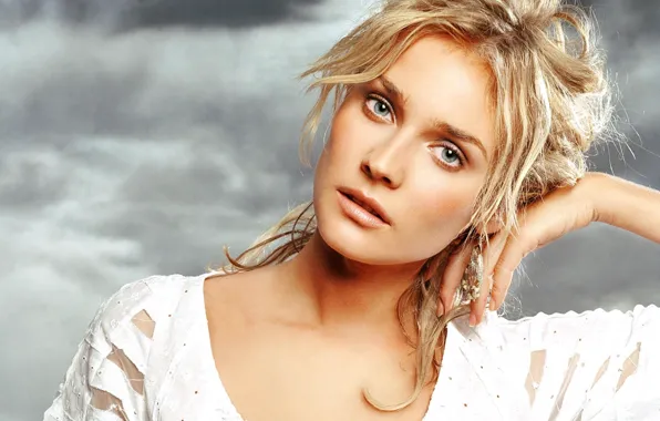 Look, white, actress, blonde, beautiful, Diane Kruger, model, Diane Kruger