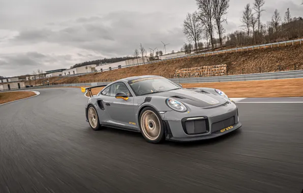 Overcast, speed, 911, Porsche, racing track, GT2 RS, 991, Edo Competition