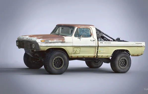 Picture car, Ford F100, Trophy Rat
