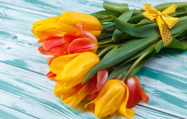 Wallpaper Bouquet, Yellow, Tulips, Andrey Cherkasov Images For.