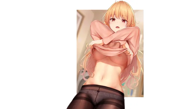 Kawaii, girl, hot, sexy, nipples, boobs, anime, pretty