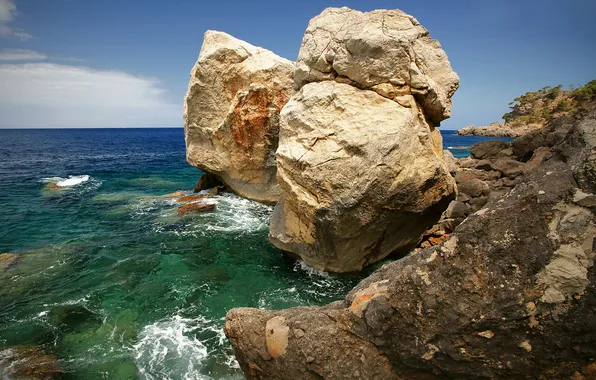 Picture sea, summer, nature, stones