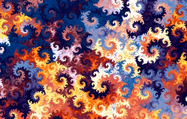 Picture curls, pattern, curls