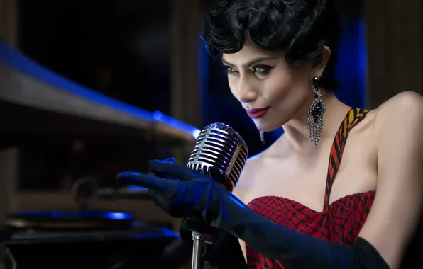 Style, makeup, microphone, singer, hairstyle