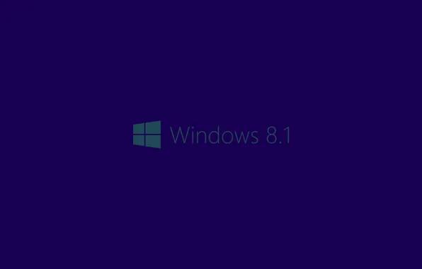 Blue, background, logo, Windows 8.1