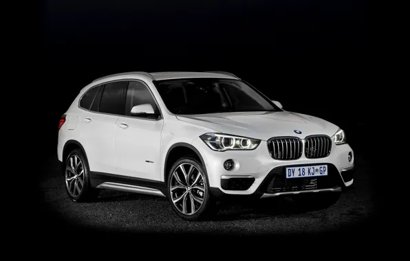 Picture BMW, BMW, black background, crossover, xDrive, F48