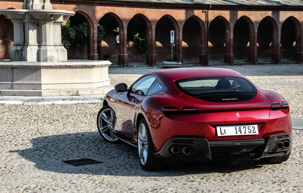 Picture coupe, back, Ferrari, Roma, 2020, two-door