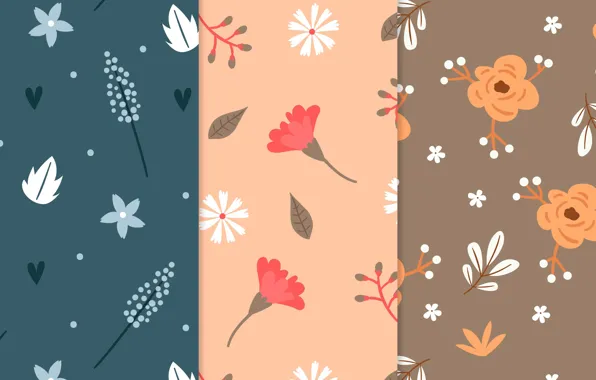 Picture patterns, flowers, flowers, Collection