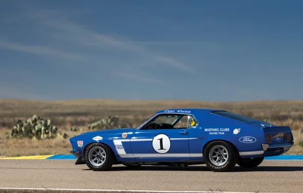 Picture blue, speed, Mustang, Ford, Muscle, 1969, Car, Race