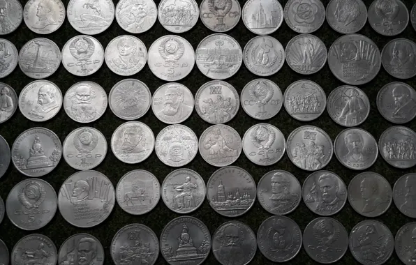 USSR, rubles, Soviet commemorative coins, old coins