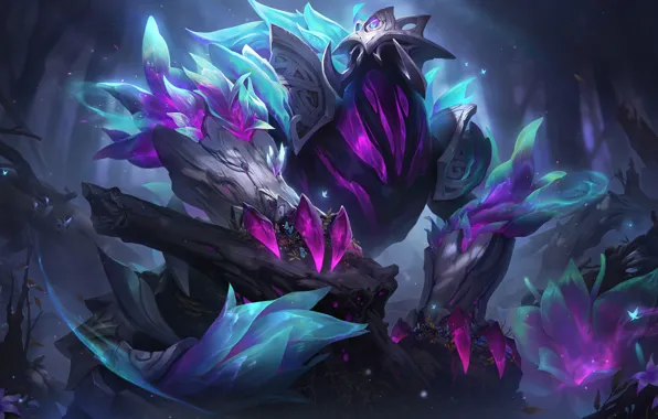 Skin, League of Legends, Elderwood, LoL, Rex, art