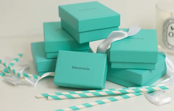 Picture holiday, box, gift, tape, blue, Tuffany & Co