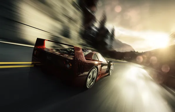 Auto, Machine, Ferrari, F40, Rendering, Ferrari F40, Sports car, Blind Sarathonux