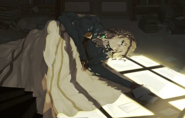 Girl, art, lies, Violet Evergarden