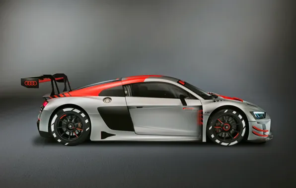 Racing car, Audi R8, side view, LMS, 2019