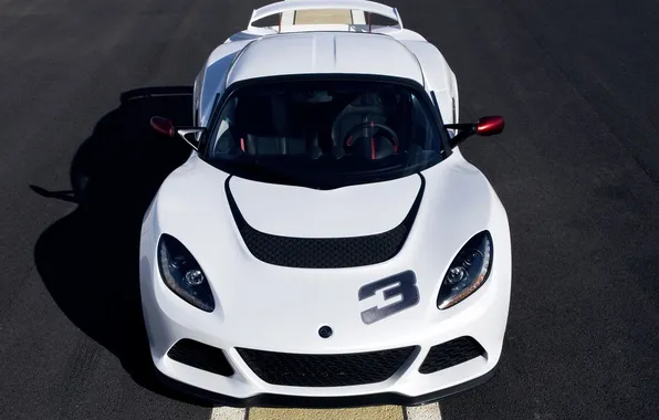 Picture white, markup, lights, Lotus, spoiler, sports car, Lotus, the front