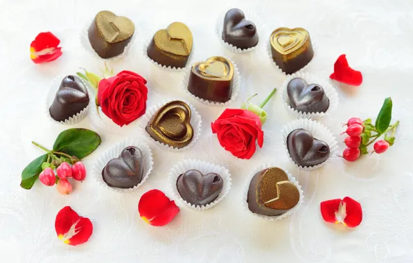 Candy, hearts, Valentine's day, chocolate