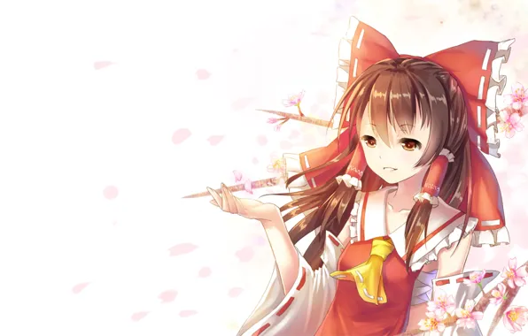 Girl, bow, Touhou, Touhou, Touhou