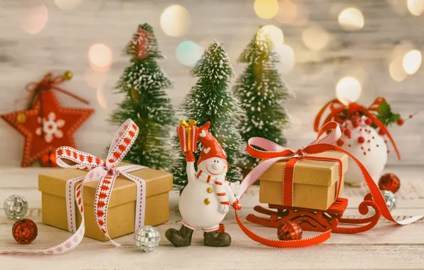 Decoration, tree, New Year, Christmas, gifts, Christmas, Merry Christmas, Xmas