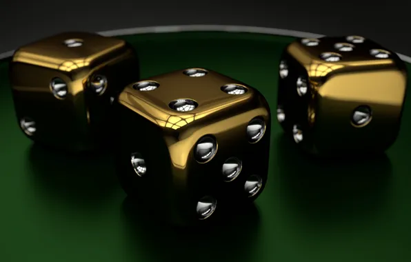 Render, dice, closeup, cube