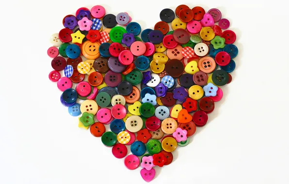 Background, heart, buttons