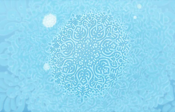 Picture pattern, snow, abstraction, snowflakes, blender3d, blender render, 3dartwork, vectorart