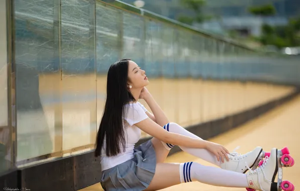 Summer, girl, face, style, stay, hair, skirt, videos