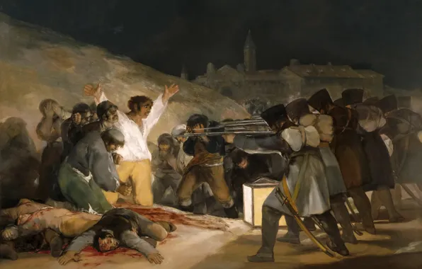 Picture picture, genre, Francisco Goya, The Shooting Of The Rebels Of 3 May 1808