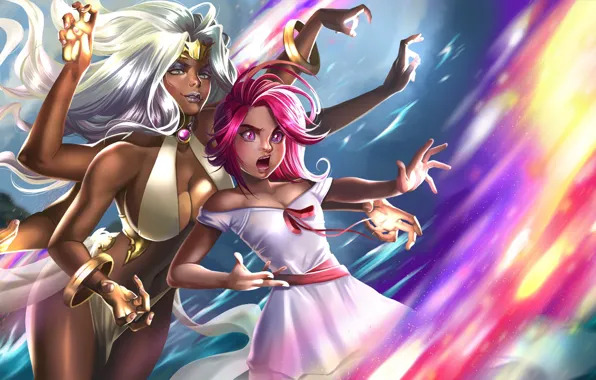 Girls, magic, being