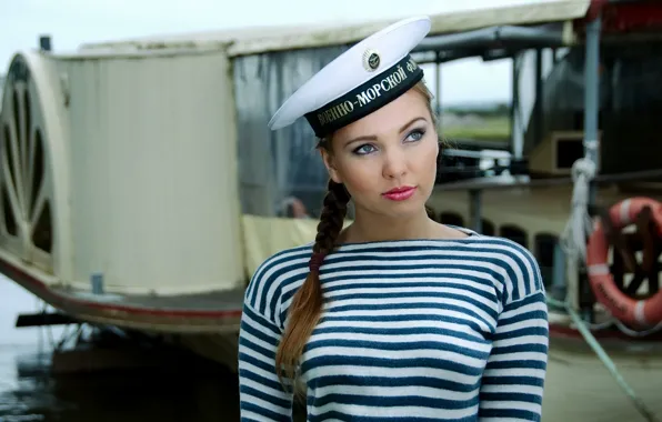 Sailor, pigtail, vest, the cap