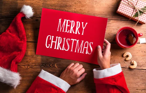 New Year, Christmas, gifts, Christmas, wood, Merry Christmas, Xmas, decoration