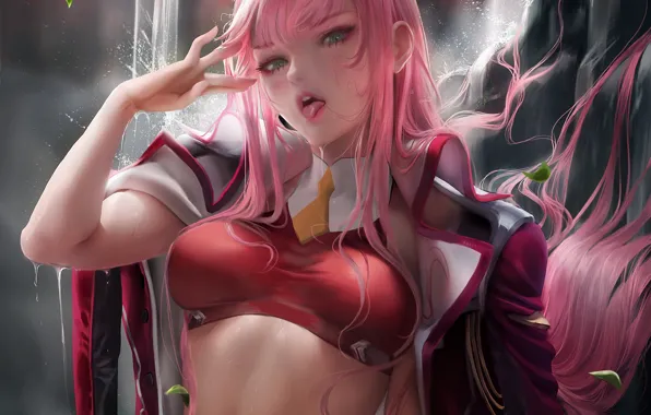 Wallpaper Anime, Anime, Darling in the FranXX, Cute in France, Zero Two,  Anime Girl, Anime Devshuka for mobile and desktop, section сёнэн,  resolution 3500x1750 - download