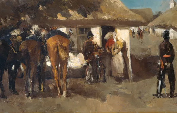 Picture, genre, Georg Hendrik Breitner, The quartering