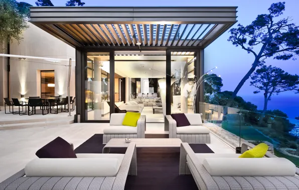 Picture the city, Villa, the evening, terrace
