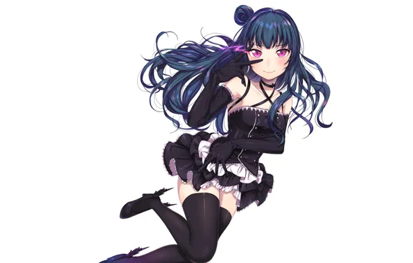 Girl, Look, Background, Anime, Love Live! School Idol Project, Living love!