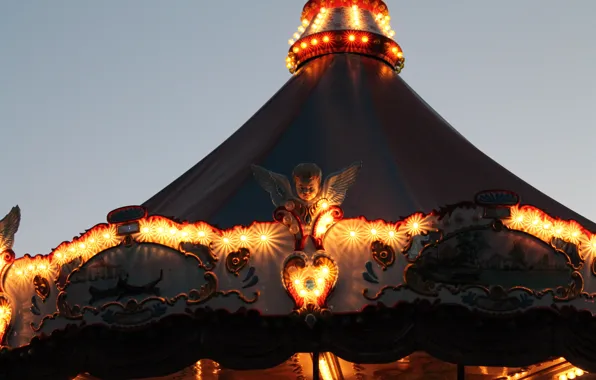 Night, attraction, lights