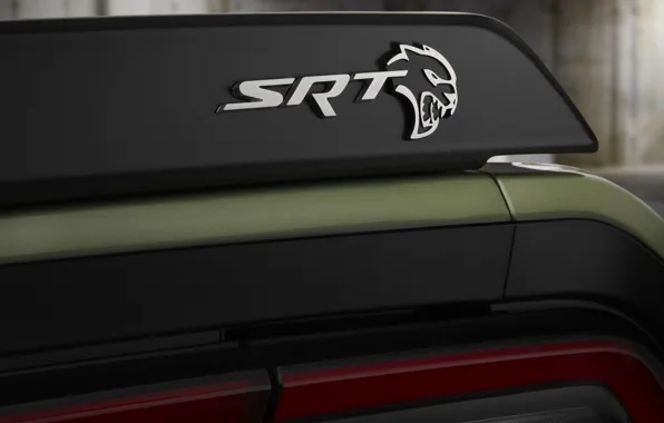 Dodge, Challenger, SRT, badge, Dodge Challenger SRT Hellcat