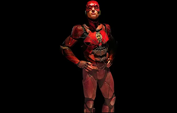 Costume, black background, comic, DC comics, Justice League, The Flash, Barry Allen, Ezra Miller