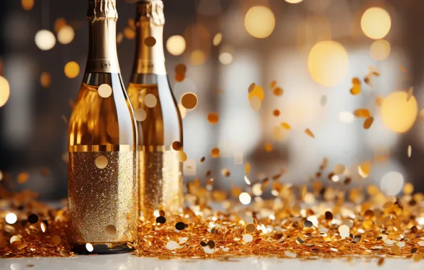 Holiday, wine, bottle, Christmas, alcohol, New year, bottle, champagne