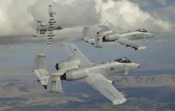 The sky, A-10, stormtroopers, Thunderbolt II, The thunderbolt II