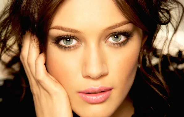Picture eyes, face, actress, Hilary Duff, close, hilary duff
