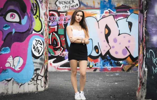 Picture summer, look, model, legs, beauty, Carlotta