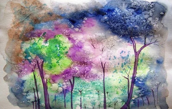 Nature, picture, watercolor