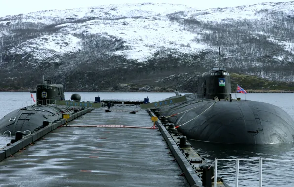 Pier, Eagle, submarines, Pskov